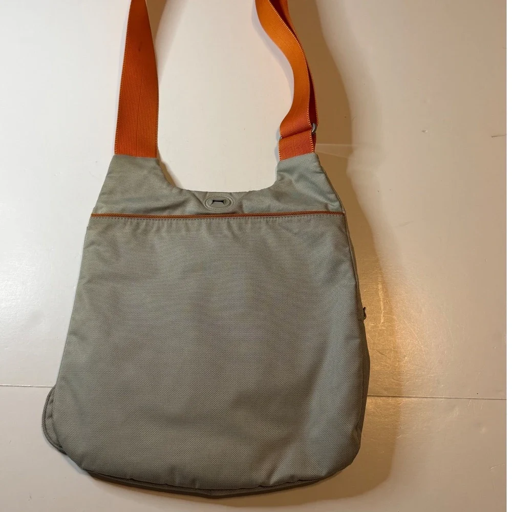 TUMI T-Tech Crossbody Messenger Bag Tan Orange Ballistic Nylon Tech Bag